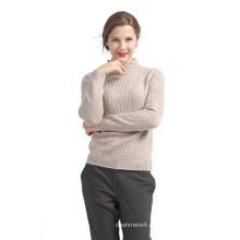 Горячая продажа уникальный дизайн молочно-белый вязаный свитер